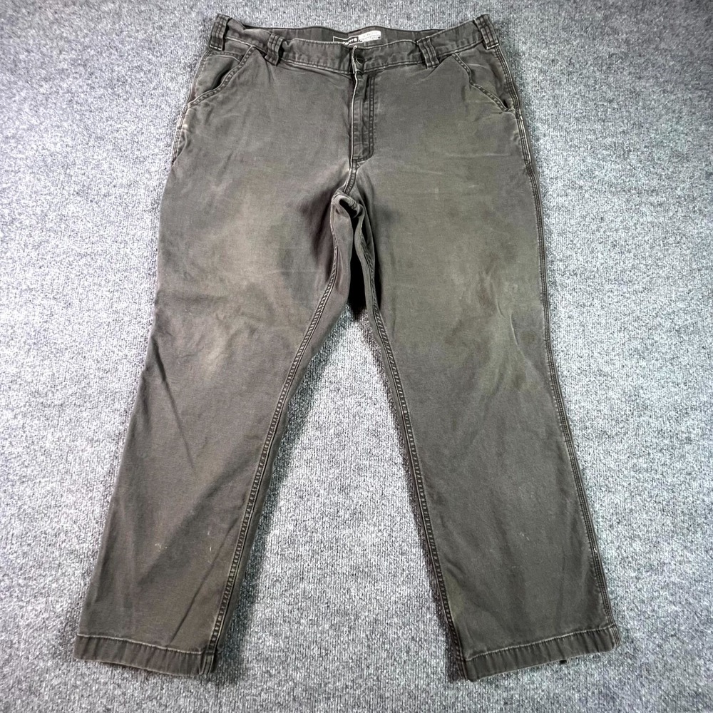 Carhartt Work Pants Men's 40x30 Faded Olive Relaxed Fit Rugged Flex Straight Leg